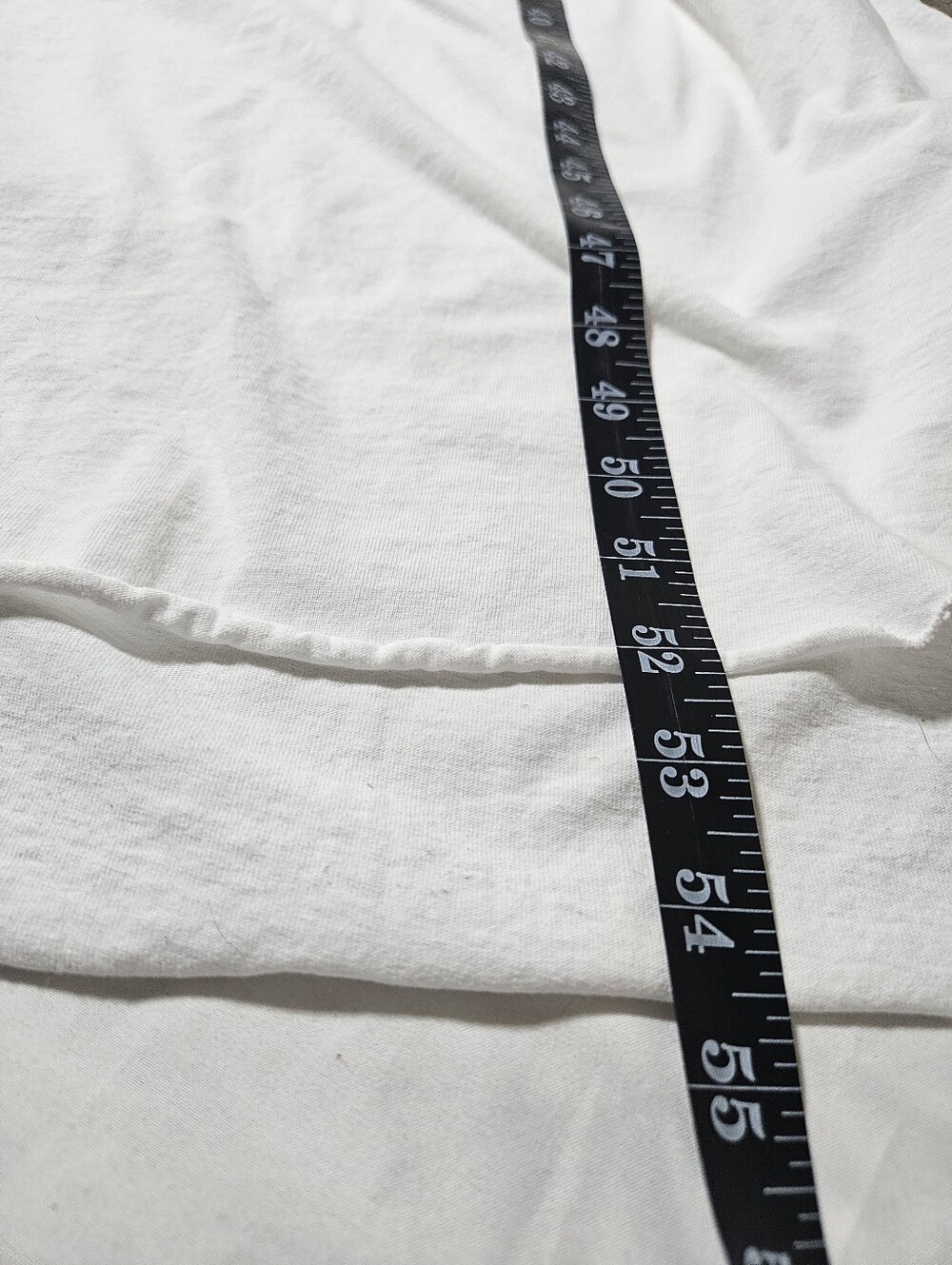 Frank & Eileen Tee Lab White Cotton T-Shirt Dress Size Large Raw Hem Minimalist - Picture 7 of 7